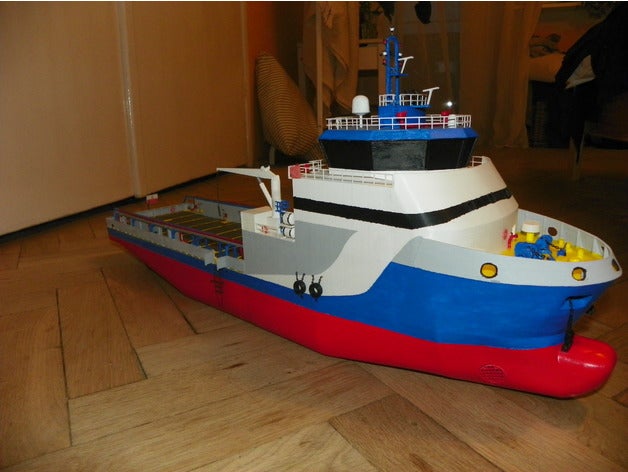 psv nave offshore modello 1 100 1100 marittimo mercante Marina Militare andare in barca 3D print model - Mito3D