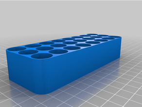 8x3 aa battery organizer customized 3d print model - Mito3D