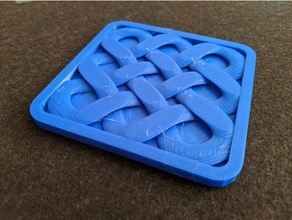 keltisch Knoten Untersetzer 3d print model - Mito3D