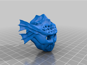 toa helryx's mask psycometry metru head 2004 connector version bionicle lego 3d print model - Mito3D