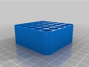 5x5 aaa batería organizador personalizado 3d print model - Mito3D