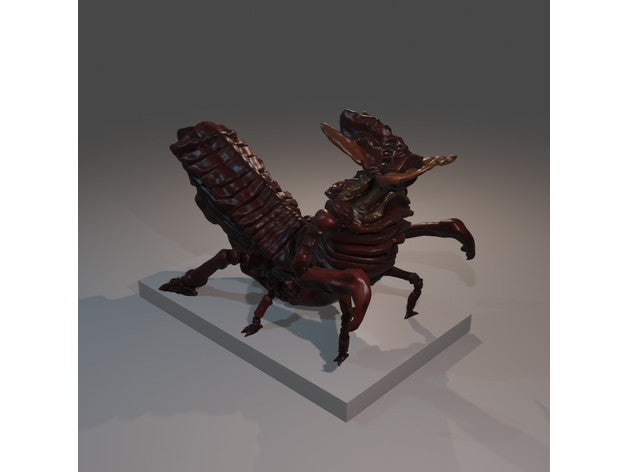 ankheg dnd dungeons dragons insect miniature monster roleplaying 3D print model - Mito3D