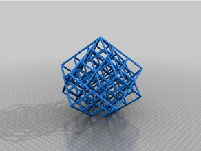personnalisé treillis cube torture tester 3d print model - Mito3D