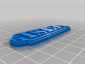 Isla llavero personalizado 3d print model - Mito3D