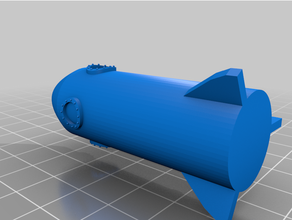 toy rocket ship 3d print model - Mito3D