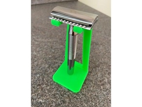 safety razor stand display gillette holder 3d print model - Mito3D