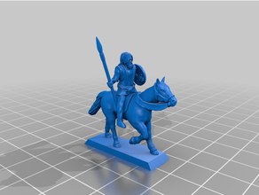 classico antichità romano illirico luce cavalleria 20mm 25mm storico giavellotto tavolo giochi wargaming 3d print model - Mito3D