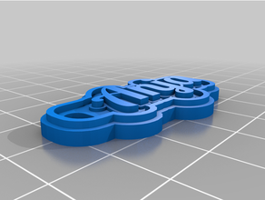 keychain anja personalizzato 3d print model - Mito3D