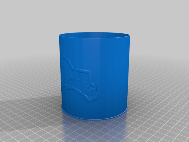 guardabosques bolígrafo taza personalizado 3D print model - Mito3D