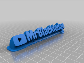 Youtube personnalisé logo 3d print model - Mito3D