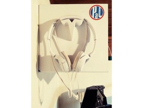 tesla logo headphone hook headphones hanger holder wall 3d print model - Mito3D