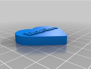 heart magnet 3d print model - Mito3D