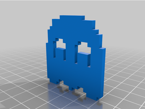 pacman ghost magnet 3d print model - Mito3D