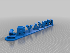 dual letter customized 3d print model - Mito3D