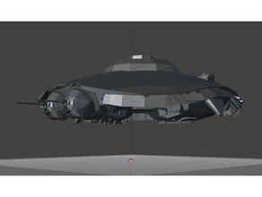 Haunebu iv Almanca Demir Gökyüzü Nazi uzay gemisi ufo ww2 İkinci Dünya Savaşı 3d print model - Mito3D