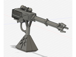 Gauss canone pesante necron difesa warhammer 40k proxy flayer pistola necrons warhammer40k 40000 3d print model - Mito3D