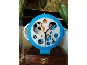 clock plastic balance wheel deadbeat escapement 3d print model - Mito3D