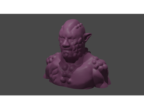 bubbleman bust buu creature figure man monster scary sculpt sculpture strange 3d print model - Mito3D