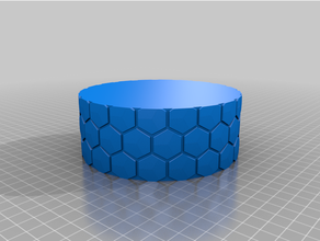 customized honeycomb vase parametric 3d print model - Mito3D