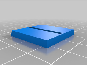 25mm piazza scanalato miniature base personalizzato 3d print model - Mito3D