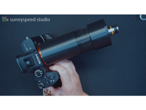 microscópio sony a7r3 a7riii lente adaptador espelho 3d print model - Mito3D