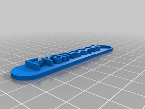 customized tag 3d print model - Mito3D