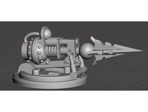 harpoon-mounted gaslands weapon 3d print model - Mito3D