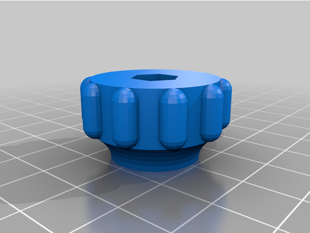 nut knob m5 4th customized 3D print model - Mito3D