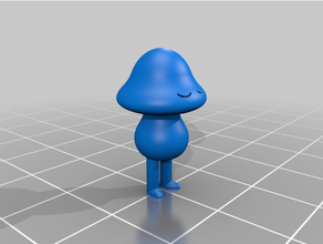 cartoon mushroom 3d print model - Mito3D