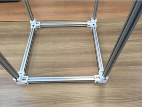 3-way corner bracket 2020 aluminum profile frame extrusion 3d printer case 3d print model - Mito3D
