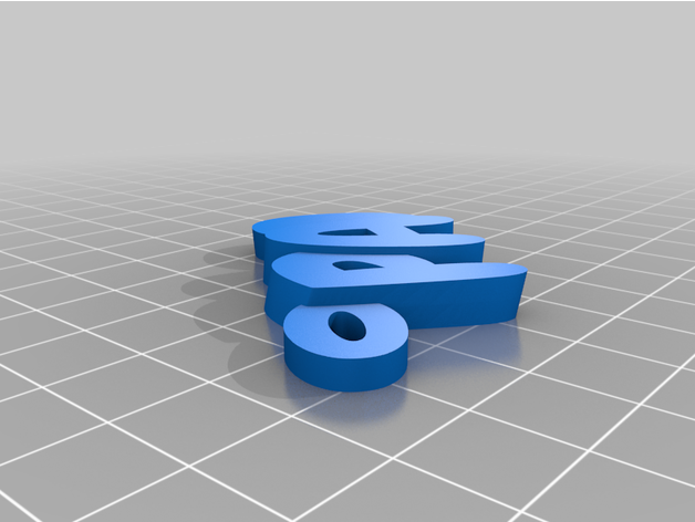 llavero cadde personalizzato 3D print model - Mito3D