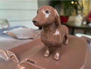 bassotto Diviso cane facile Stampa animali domestici PetSafe 3d print model - Mito3D