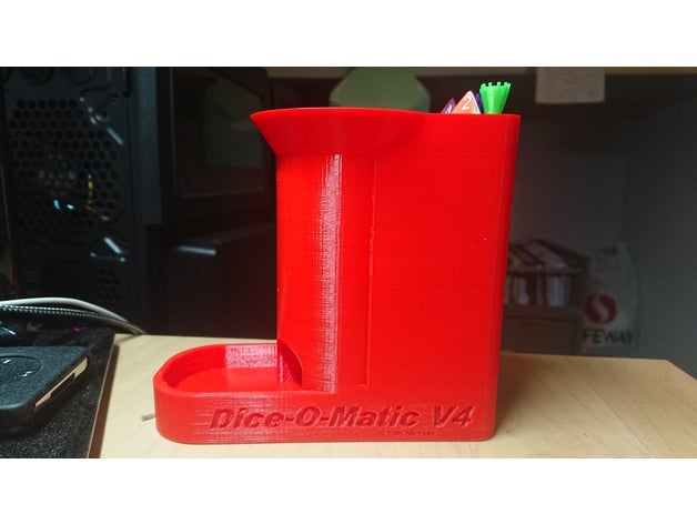 dice-o-matc v4 dice holder tower 3D print model - Mito3D