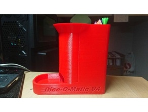 dice-o-matc v4 dice holder tower 3d print model - Mito3D