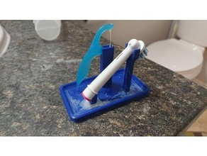 cepillo dientes seda floja recoger soporte 3d print model - Mito3D