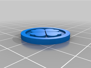 leaf clover token customized 3d print model - Mito3D