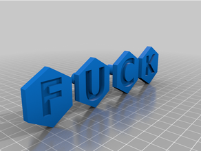 cool knobs alphabet curse customized knob 3d print model - Mito3D