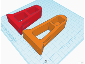 porte serviette soportes para madera 3x2 rail support bois soporte serviettes cintre supporter 3d print model - Mito3D