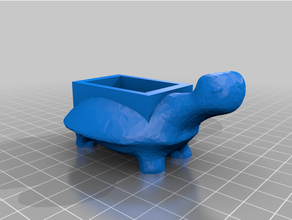turtle pot plant planter 3d print model - Mito3D