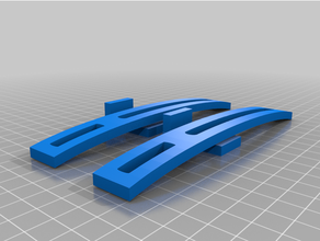 curved tablet bracket 3d print model - Mito3D