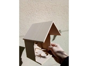 colibrí casa pajarera colibri madera nido 3d print model - Mito3D