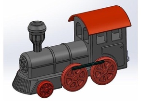 conception train électrique moteur 3d print model - Mito3D