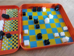 mini pi jeu d' checs Bauhaus échecs pièces ensemble 3d print model - Mito3D