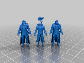 imperial guard troopers 40k 3d print model - Mito3D