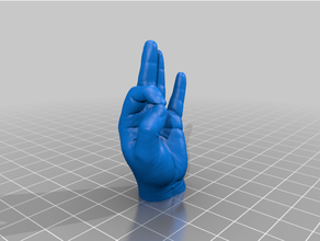 Hand 24h saint pierre Magnet 3d print model - Mito3D