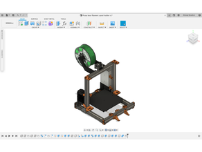 prusa oso potenciar carrete soporte filamento 3d print model - Mito3D