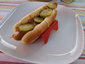 Hot dog titulaire soutien Fast food aliments hot dogs 3d print model - Mito3D