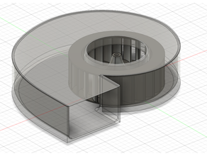 radial ventilateur 100mm 3d print model - Mito3D