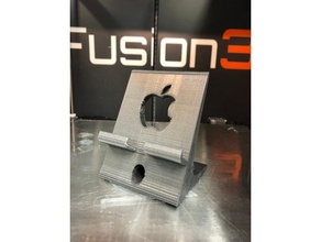 wide apple iphone stand phone holder 3d print model - Mito3D
