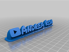 andreapermmarkerfont customized 3d print model - Mito3D